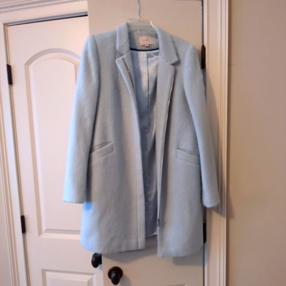 LOFT Blue Blazer Structured Suit Jacket